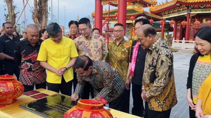 Pramono Anung Apresiasi Langkah Agung Sedayu Group Saat Resmikan Kelenteng Tian Fu Gong di Pantai Indah Kapuk