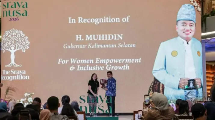 Gubernur Kalsel Raih The Sraya Recognition, Perkuat Komitmen Pemberdayaan Perempuan